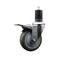 Service Caster 4'' Gray Poly Swivel 1-5/8'' Expanding Stem Caster Total Lock Brake SCC-EXTTL20S414-PPUB-158 - alternate 1